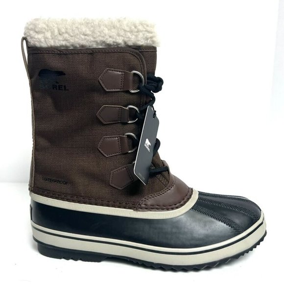 SOREL 1964 PAC T 【Brown/Brun】 Sorel Men's Waterproof 1964 PAC Dark Brown Snow Boot Size 8.5M